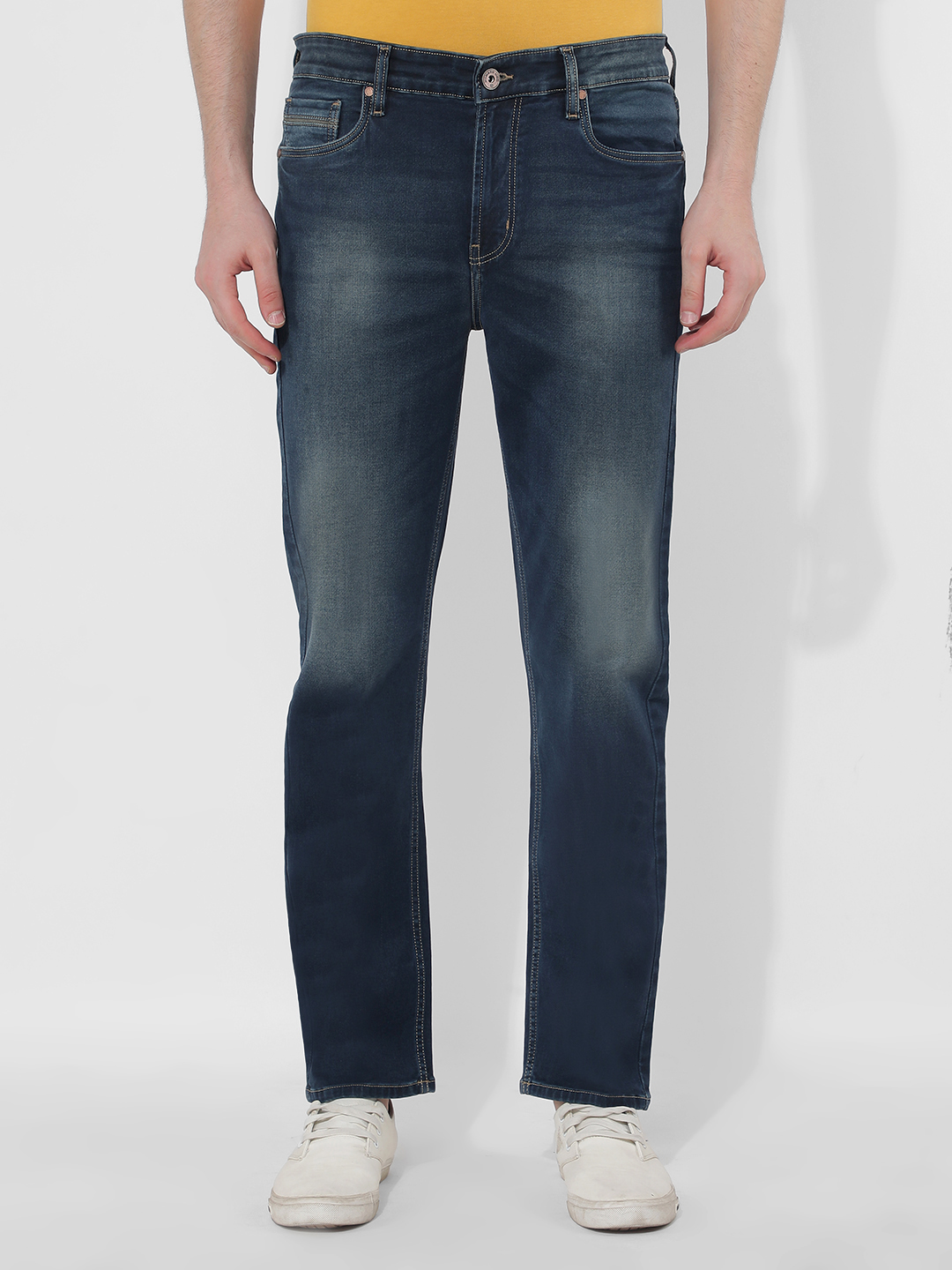 Numero Uno Men Faded Blue Jeans